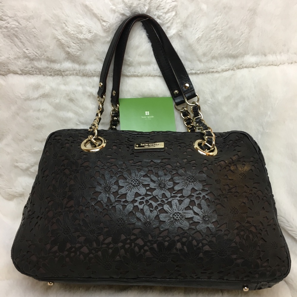 KATE SPADE Laser Cut Floral Purse